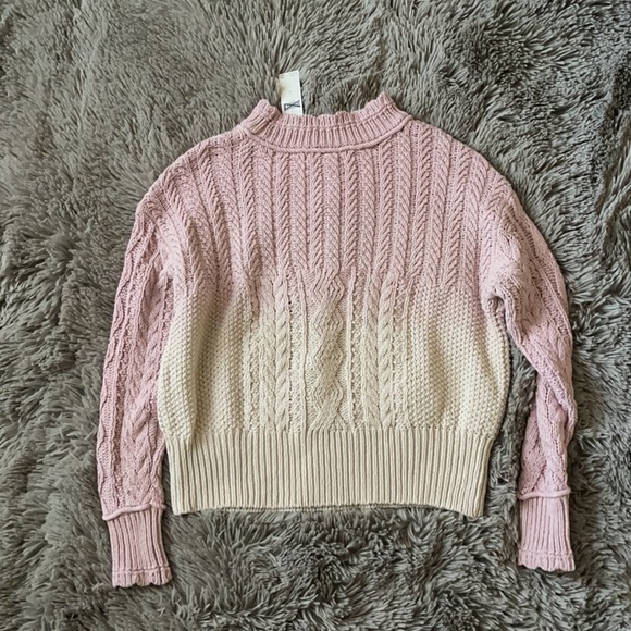 🎉HP🎉 Anthropologie Marci Dip Dye Cable Knit Sweater - Picture 4 of 5